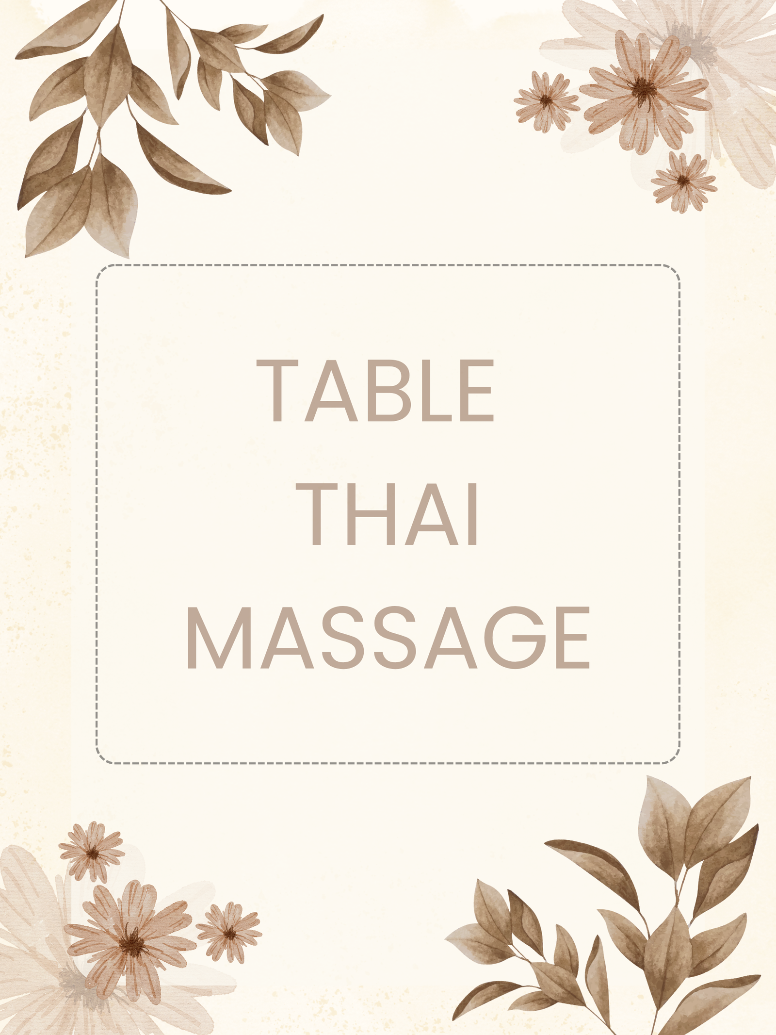 Table Thai Massage